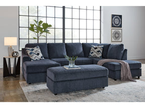 Albar Place Cobalt 2-Piece Sectional & Ottoman (Online Special Price) - Ornate Home