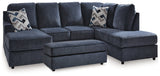 Albar Place Cobalt 2-Piece Sectional & Ottoman (Online Special Price) - Ornate Home