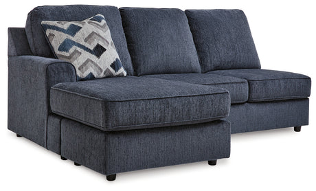 Albar Place Cobalt 2-Piece Sectional & Ottoman - Ornate Home