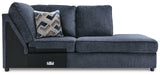 Albar Place Cobalt 2-Piece Sectional & Ottoman - Ornate Home