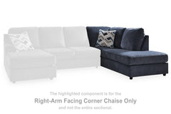 Albar Place Cobalt 2-Piece Sectional & Ottoman - Ornate Home