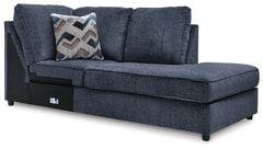 Albar Place Cobalt 2-Piece Sectional & Ottoman - Ornate Home