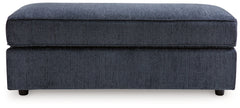 Albar Place Cobalt Oversized Accent Ottoman - Ornate Home