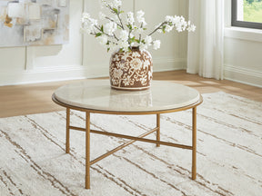 Alben Antique Gold Coffee Table (Online Special Price) - Ornate Home