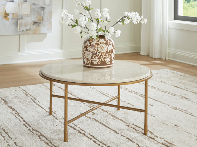 Alben Antique Gold Coffee Table (Online Special Price) - Ornate Home