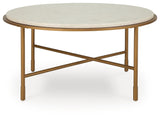 Alben Antique Gold Coffee Table (Online Special Price) - Ornate Home