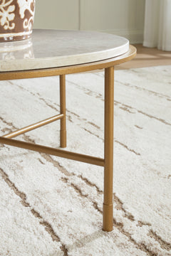 Alben Antique Gold Coffee Table - Ornate Home