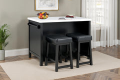 Albergo Black 3 Pc. Bar Table Set - Ornate Home