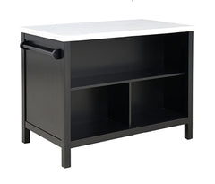 Albergo Black/White 3 Pc Bar Table Set - Ornate Home