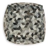 Albermarle Gray/Brown Pouf (Online Special Price) - Ornate Home
