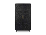 Albero Black Tall Cabinet - Ornate Home
