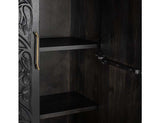 Albero Black Tall Cabinet - Ornate Home