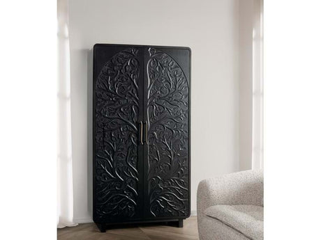 Albero Black Tall Cabinet - Ornate Home
