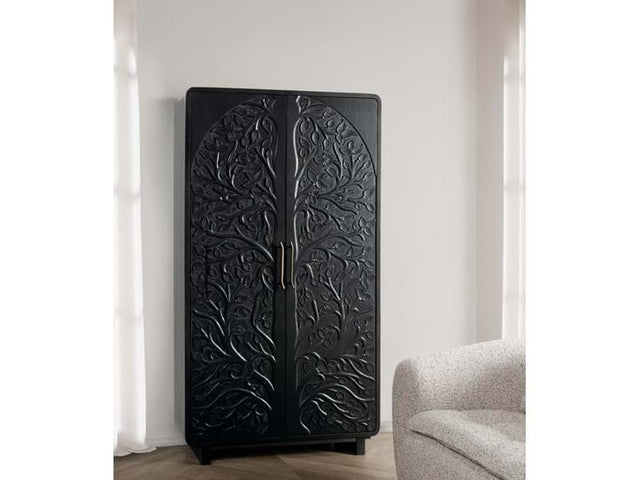 Albero Black Tall Cabinet - Ornate Home