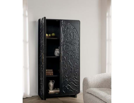 Albero Black Tall Cabinet - Ornate Home