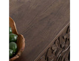 Albero Brown Solid Wood 4-Door Buffet - Ornate Home