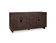 Albero Brown Solid Wood 4-Door Buffet - Ornate Home