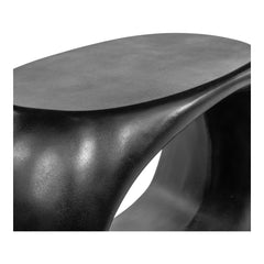 Albers Black Outdoor Stool - Ornate Home