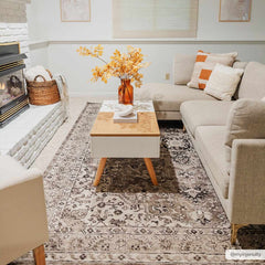 Albie Beige Area Rug - Clearance - Ornate Home
