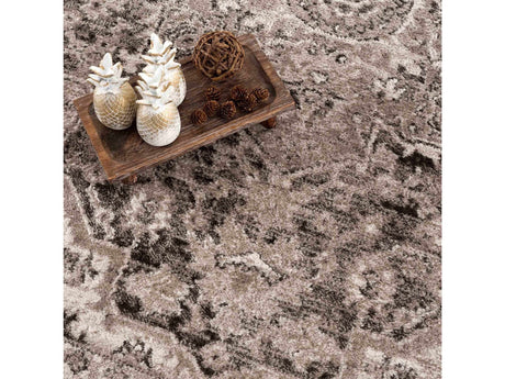 Albie Charcoal & Beige Area Rug - Clearance - Ornate Home