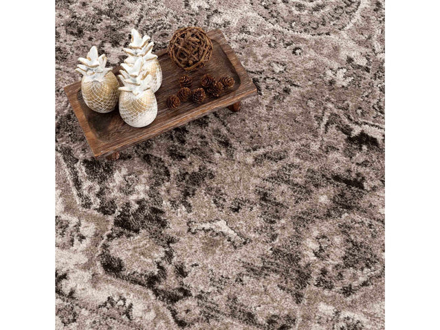 Albie Charcoal & Beige Area Rug - Clearance - Ornate Home
