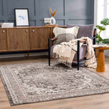 Albie Charcoal & Beige Area Rug - Clearance - Ornate Home