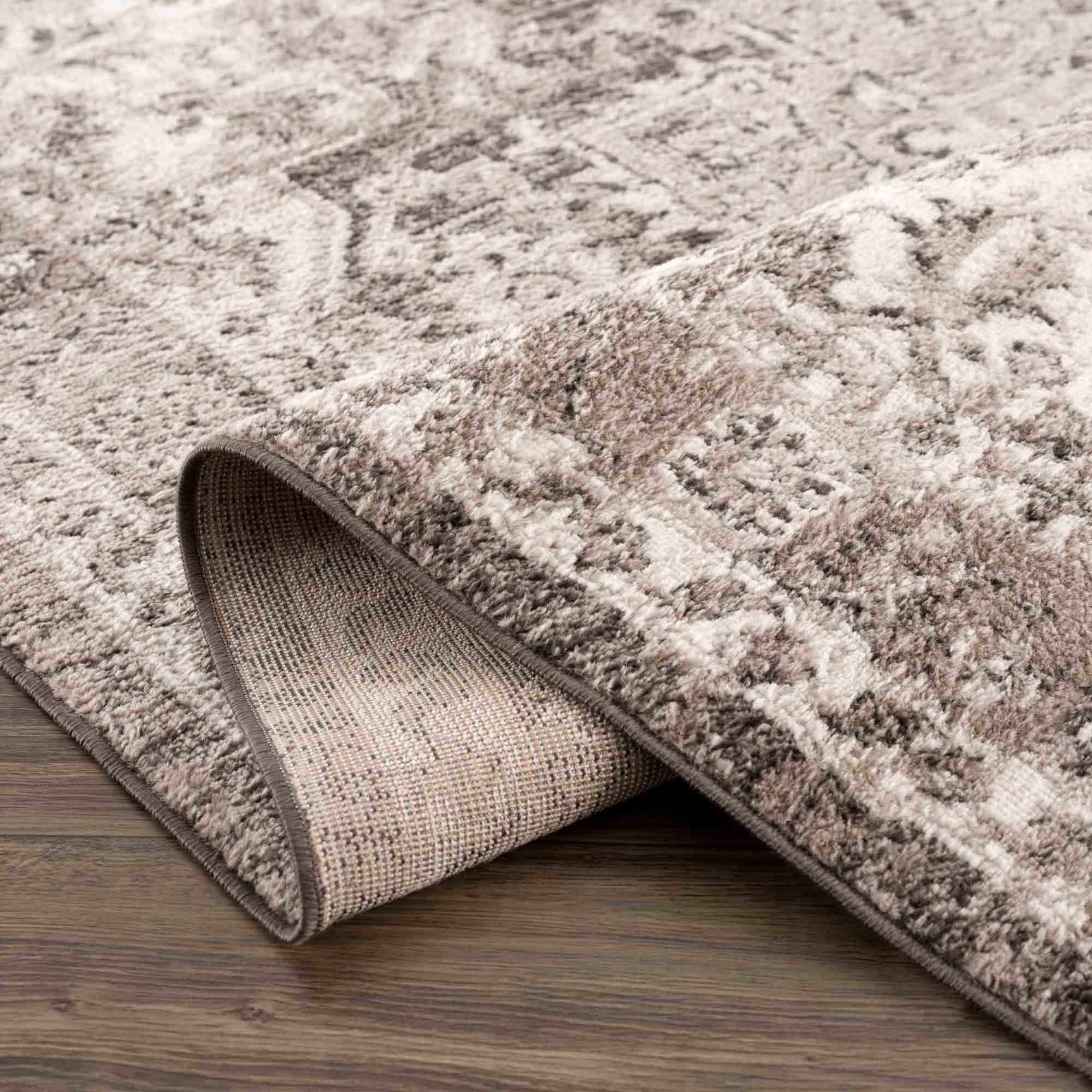Albie Charcoal & Beige Area Rug - Clearance - Ornate Home