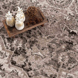 Albie Charcoal & Beige Area Rug - Clearance - Ornate Home