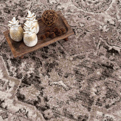 Albie Charcoal & Beige Area Rug - Clearance - Ornate Home