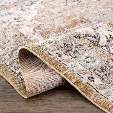 Albie Gold & Beige Area Rug - Clearance - Ornate Home