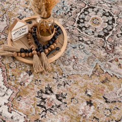 Albie Gold & Beige Area Rug - Clearance - Ornate Home