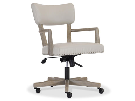 Albion Cream/Pewter Office Chair - Ornate Home