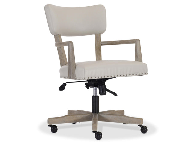 Albion Cream/Pewter Office Chair - Ornate Home