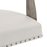 Albion Cream/Pewter Office Chair - Ornate Home