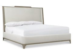 Albion Pewter/Beige/Tan Shelter King Bed - Ornate Home