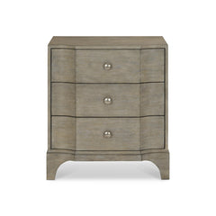 Albion Pewter Nightstand (26.5" W) - Ornate Home
