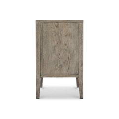 Albion Pewter Nightstand (30" W) - Ornate Home