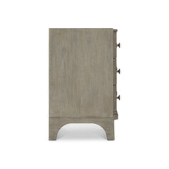 Albion Pewter Nightstand (36.5" W) - Ornate Home