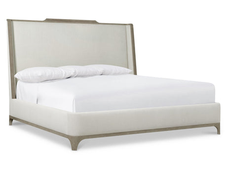 Albion Pewter/White/Cream Shelter California King Bed - Ornate Home