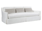 Albion White/Cream Fabric Sofa - Ornate Home