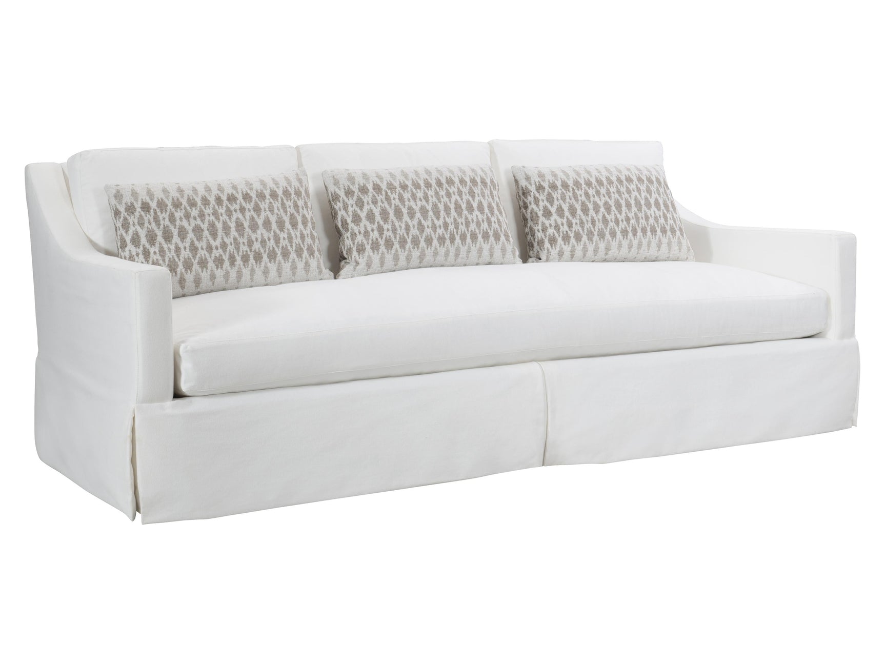 Albion White/Cream Fabric Sofa - Ornate Home