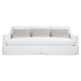 Albion White/Cream Fabric Sofa - Ornate Home