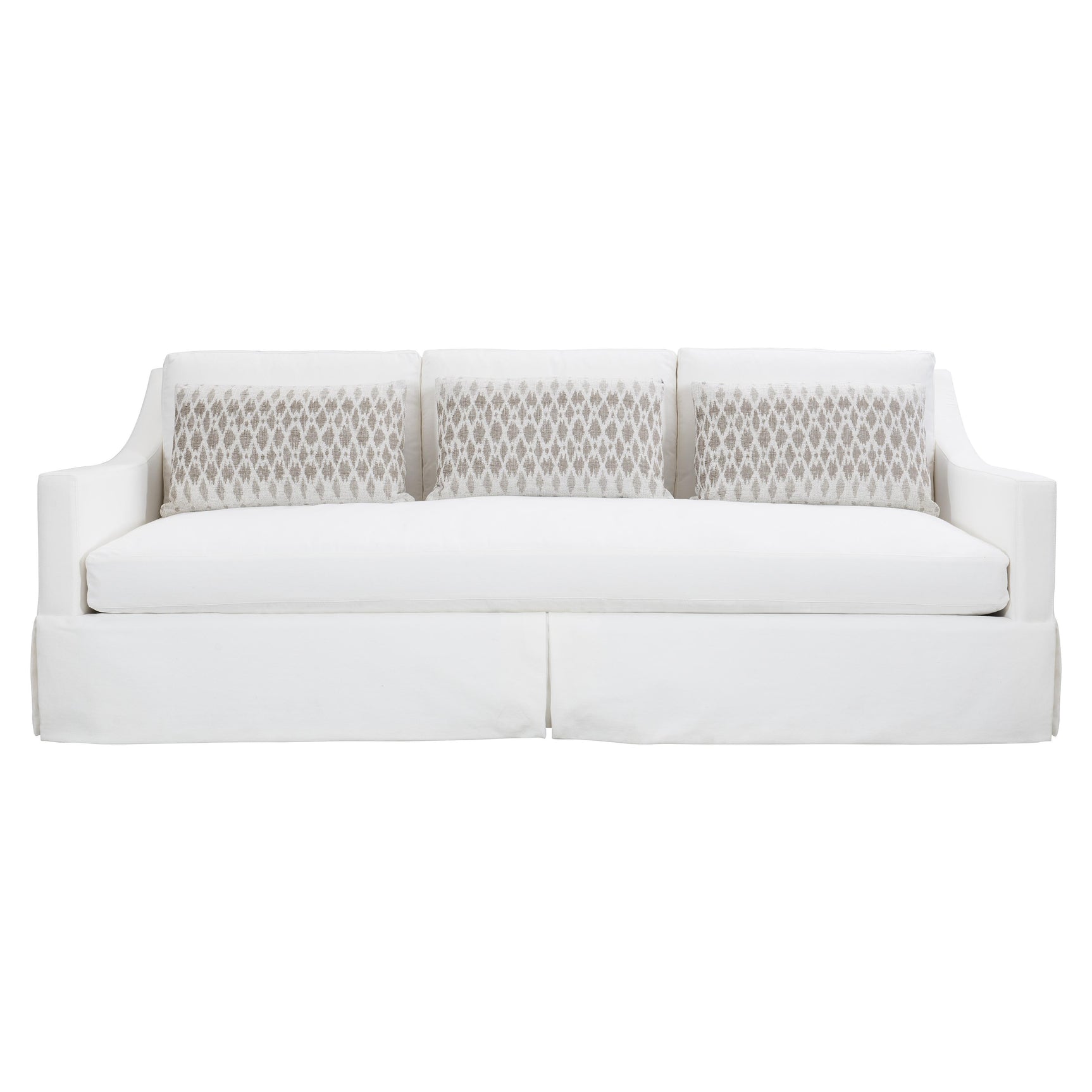 Albion White/Cream Fabric Sofa - Ornate Home