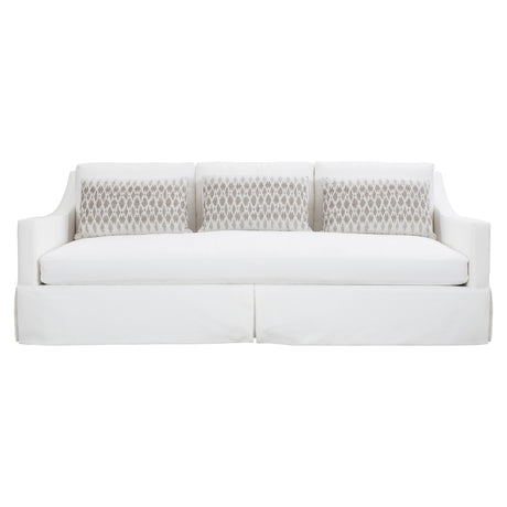 Albion White/Cream Fabric Sofa - Ornate Home