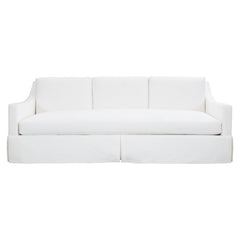 Albion White/Cream Fabric Sofa - Ornate Home