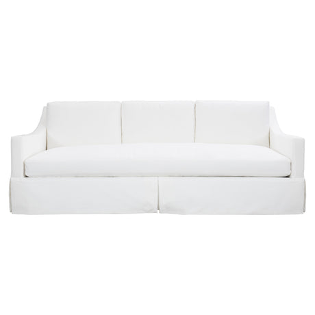 Albion White/Cream Fabric Sofa - Ornate Home