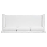 Albion White/Cream Fabric Sofa - Ornate Home