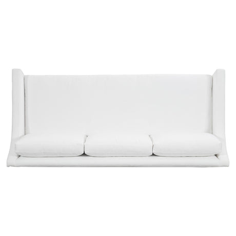 Albion White/Cream Fabric Sofa - Ornate Home