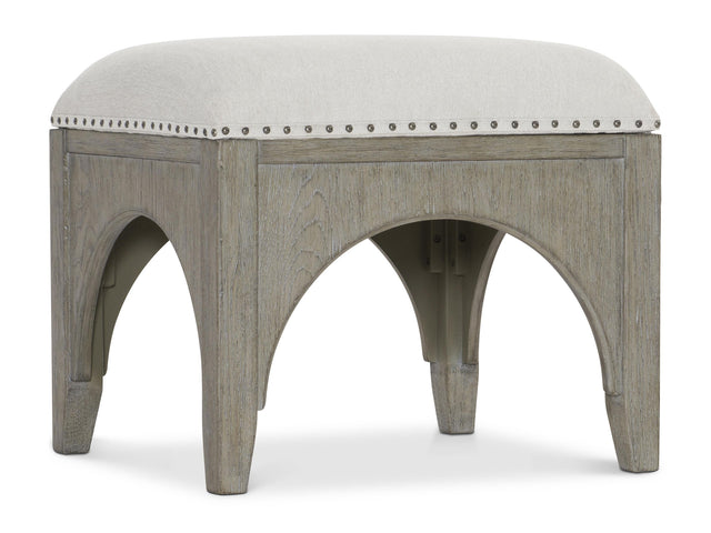 Albion White/Cream/Pewter Bench - Ornate Home