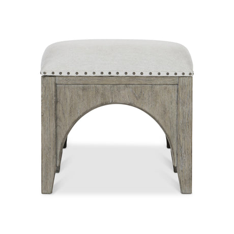 Albion White/Cream/Pewter Bench - Ornate Home